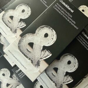 Lot of Crate & Barrel “&” ice mold lot